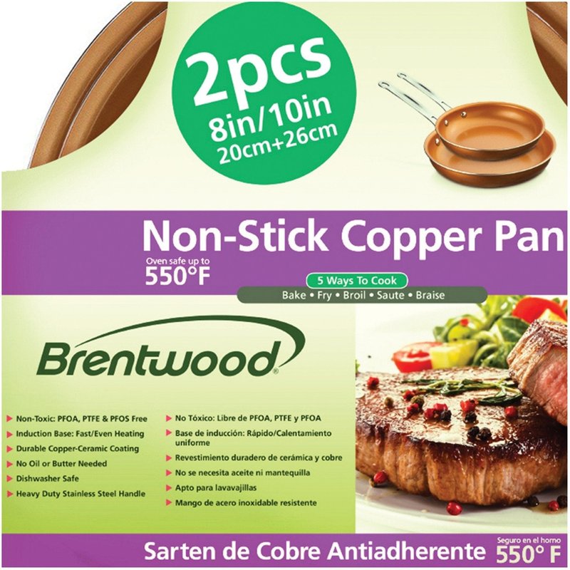 Brentwood BFP-2810C 10"&8" Copper