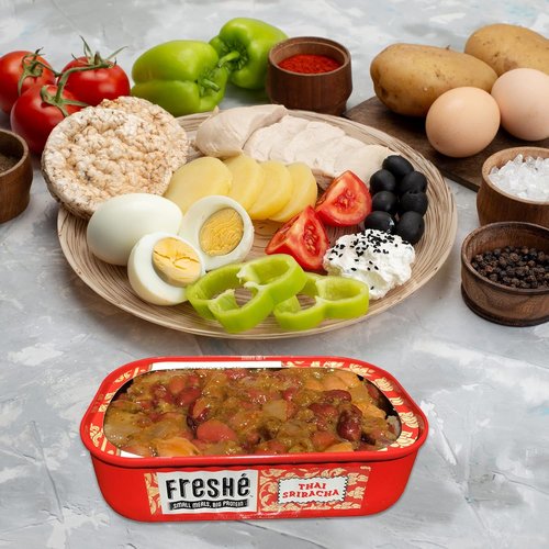 Freshé Gourmet Canned Tuna Variety Pack - Healthy High-Protein Skipjack Fish | All-Natural, Non-GMO, Gluten-Free, Ready-to-Eat Meal (4 Pack)