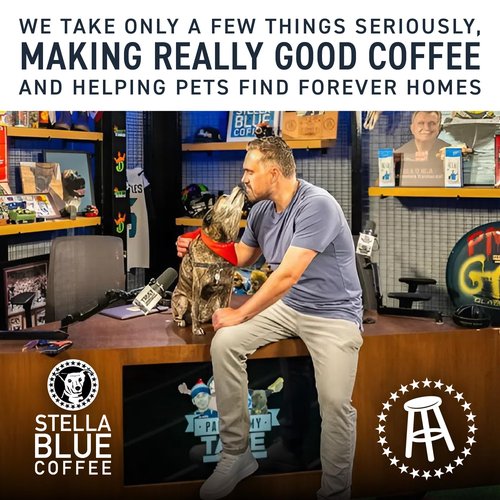Stella Blue Coffee Pods, Miss Peaches Blend, Medium Roast Citrus Caramel, Fruity Notes 100% Arabica Beans, Ethically Sourced from Central and South America, 12 Recyclable K Cup Compatible Pods