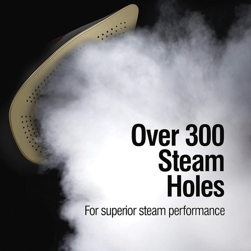 CHI Steam Iron - Professional Grade with Electronic Temperature Control & Titanium Soleplate | 1700 Watts, XL 10' Cord, Silver