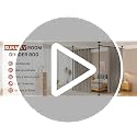 No-Drill Floor to Ceiling Tension Room Divider Rod, 4-10ft (H) x 28-114in (W)