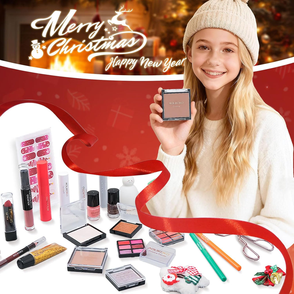 Skiennix Makeup Advent Calendar 2025 - 24 Days of Full Makeup Kit for Women & Teen Girls