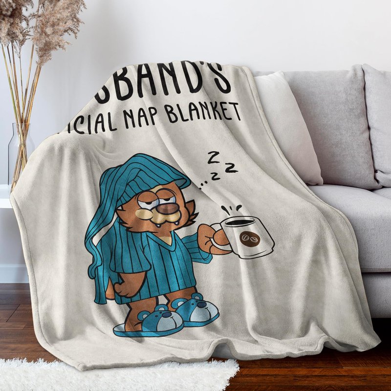SteadStyle Funny Husband Gifts, Unique Husband Birthday Gift Blanket, Anniversary Wedding Valentines Day from Wife, Soft Blanket for Him 60" x 50"