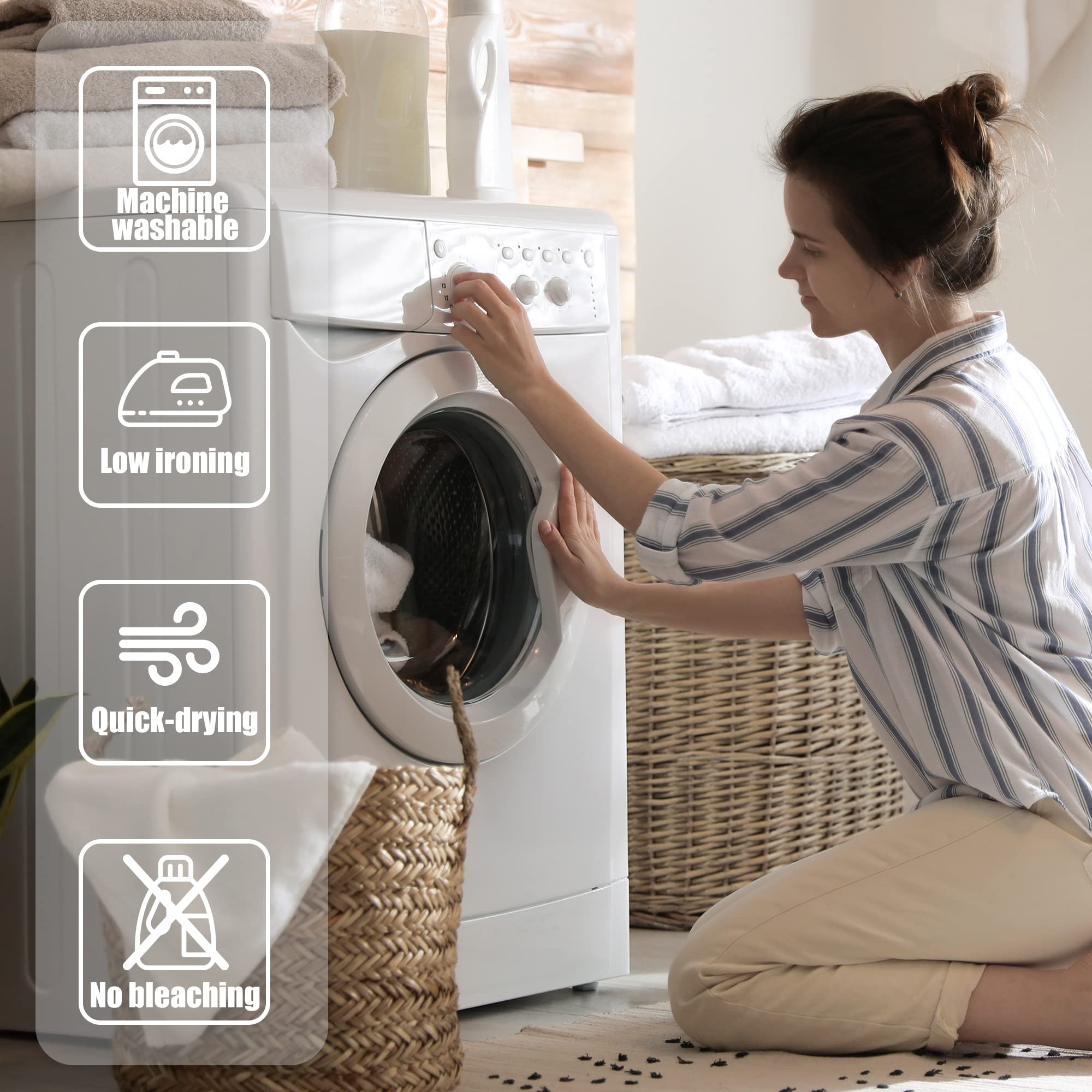 Ufeela Halloween Kids Shower Curtain 60Wx72L Inch Cute Cartoon Ghost Pumpkin Shower Curtain Bathroom Set Bat Spider Web Wizard Hat Funny Stars Leaves Bath Curtain Bathtub Accessories Home Decor