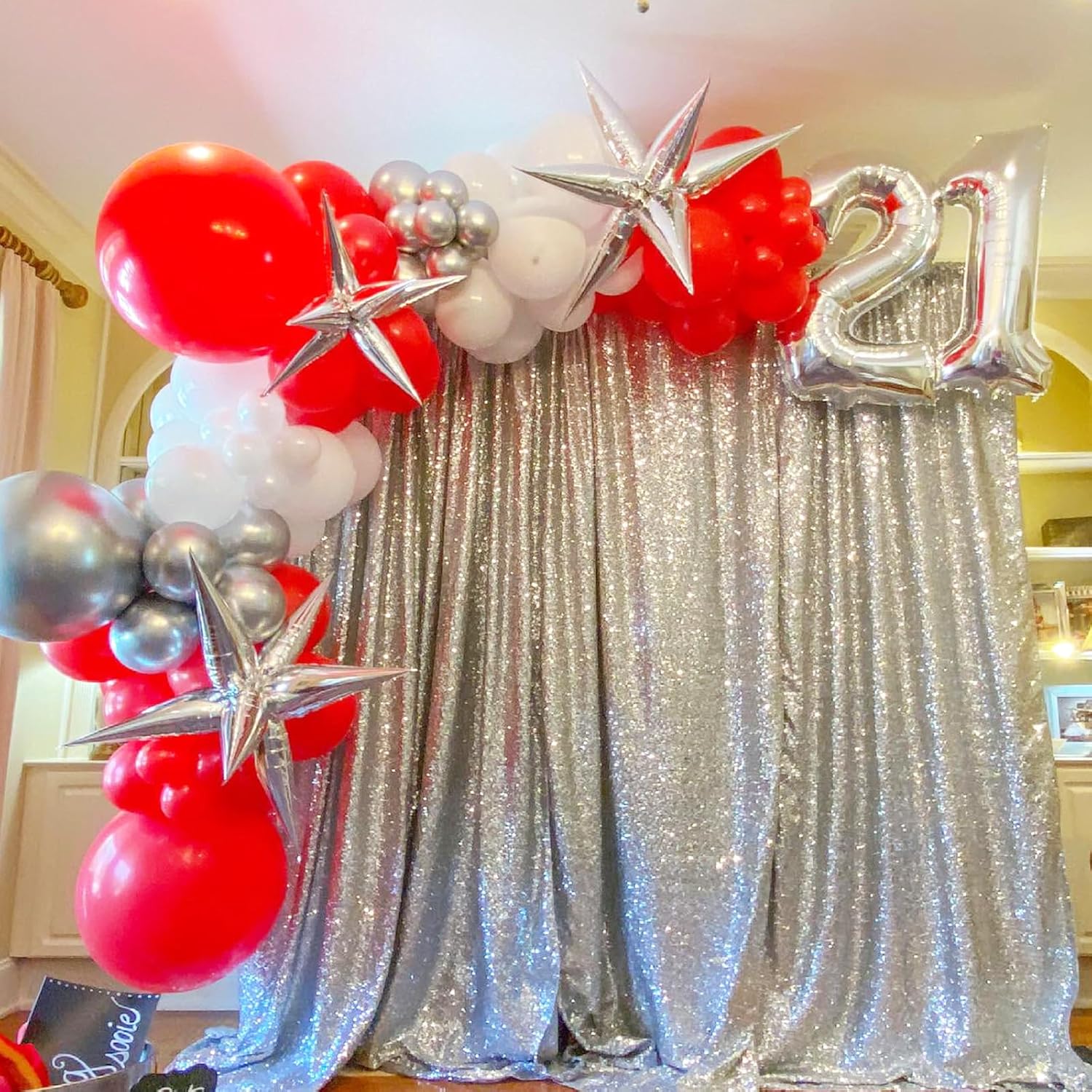 Voircoloria Red Balloon Garland Arch Kit - 90 Pack in Various Sizes for Valentine's Day, Weddings & Parties