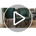 Mid-Century Modern Upholstered Dining Chairs Set of 2, Caramel Brown