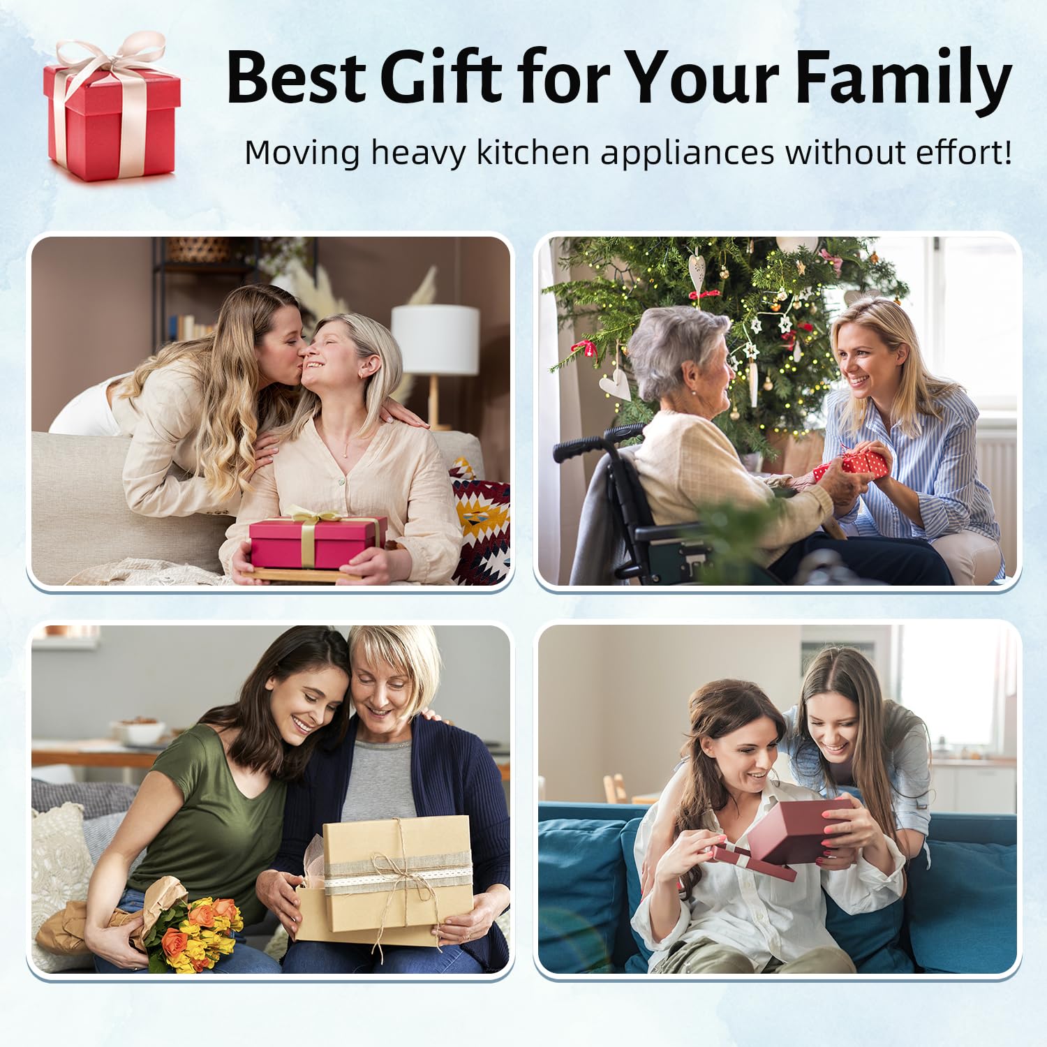 LOPNUR 20"x16" X-Large Appliance Slider, Appliance Sliders for Kitchen Appliances, 360° Rotating Sliding Tray for Coffee Maker, Heat Resistant Mat Cut to Fit Stand Mixer Air Fryer Microwave, Gray