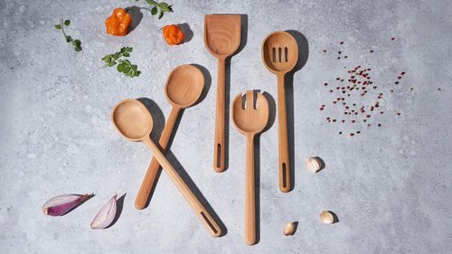 Le Creuset Wooden Serving Spoon - Durable Kitchen Utensil for Effortless Cooking & Serving