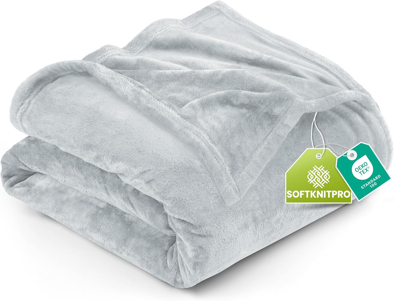 Utopia Bedding Fleece Blanket - King Size Light Grey (90x102 Inches) | Ultra Soft, Warm & Cozy All-Season Decor