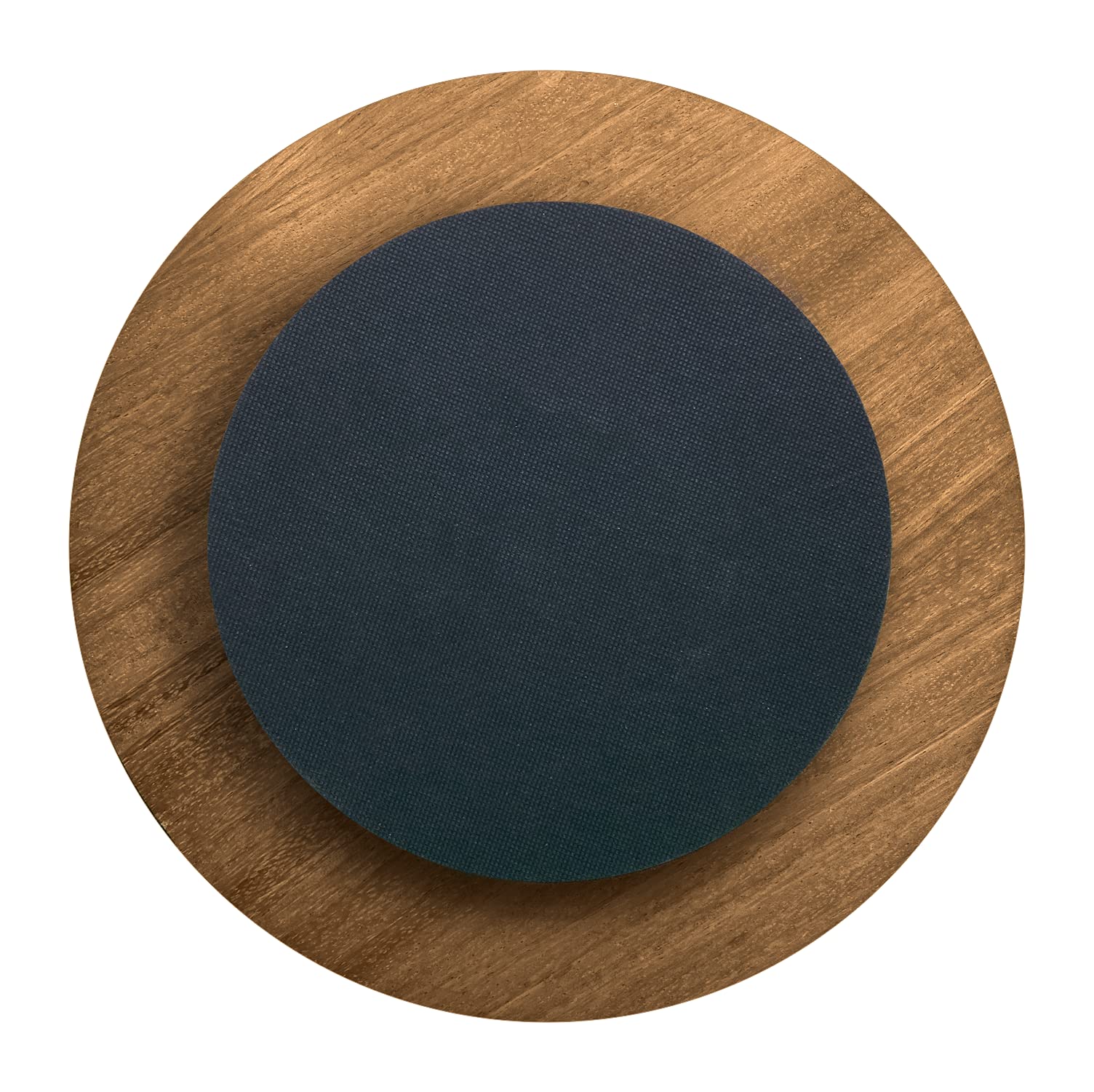 HASTA LA RAIZ | Wooden LAZY SUSAN Turntable - Made in Mexico - Easy Gliding - Non Skid - Model: Green Marble (14 inches).
