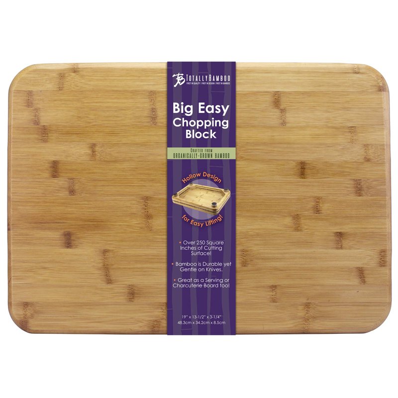 Totally Bamboo Bamboo Big Easy Chopping Block, 19" x 13.5"