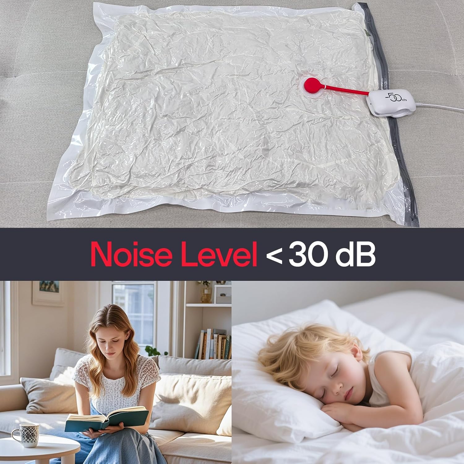 Vacbird 16 Pack Travel Vacuum Storage Bags - High Pressure Electric Pump for Space Saving Clothing & Luggage