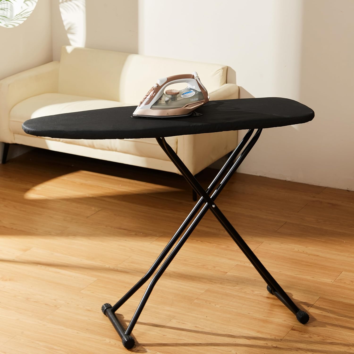 Skiennix Foldable Ironing Board - Adjustable Height with Heat-Resistant Cover | Lightweight & Durable for Home Use