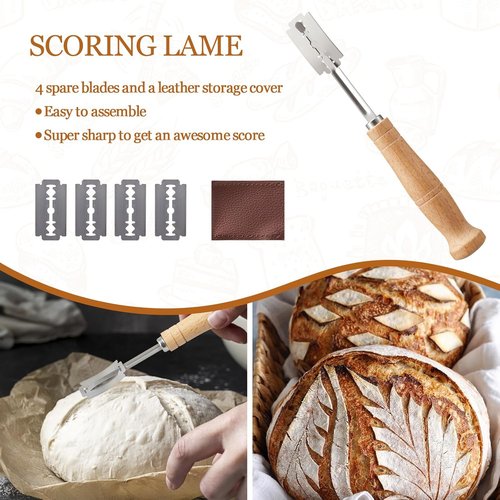 Dimpola Banneton Bread Proofing Basket Set - Handmade Rattan Sourdough Bowls | Oval & Round Design