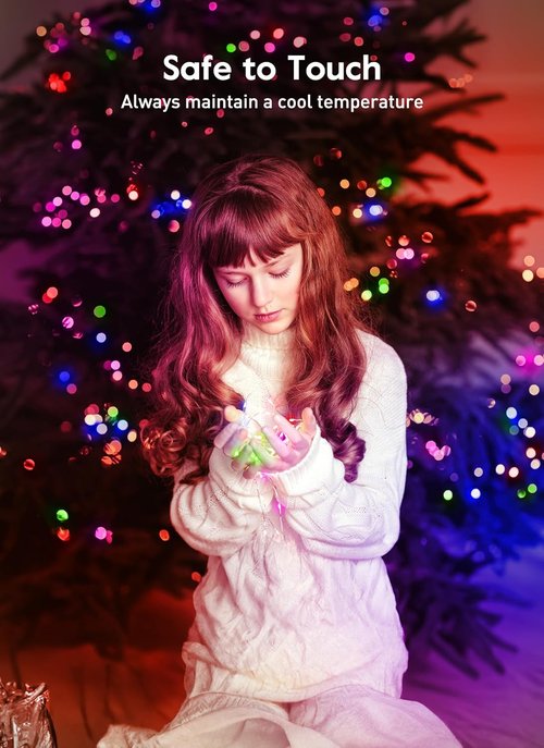 Fairy Lights - 33FT 100LED USB Twinkle Lights with Timer & Remote | 8 Modes for Indoor Christmas Decor