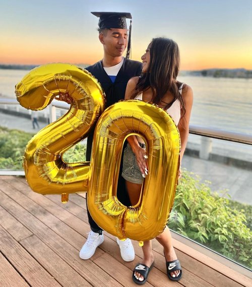 Gold Number 20 Balloon - 40 Inch Golden Birthday Decoration for 20th Celebration | Party Supplies