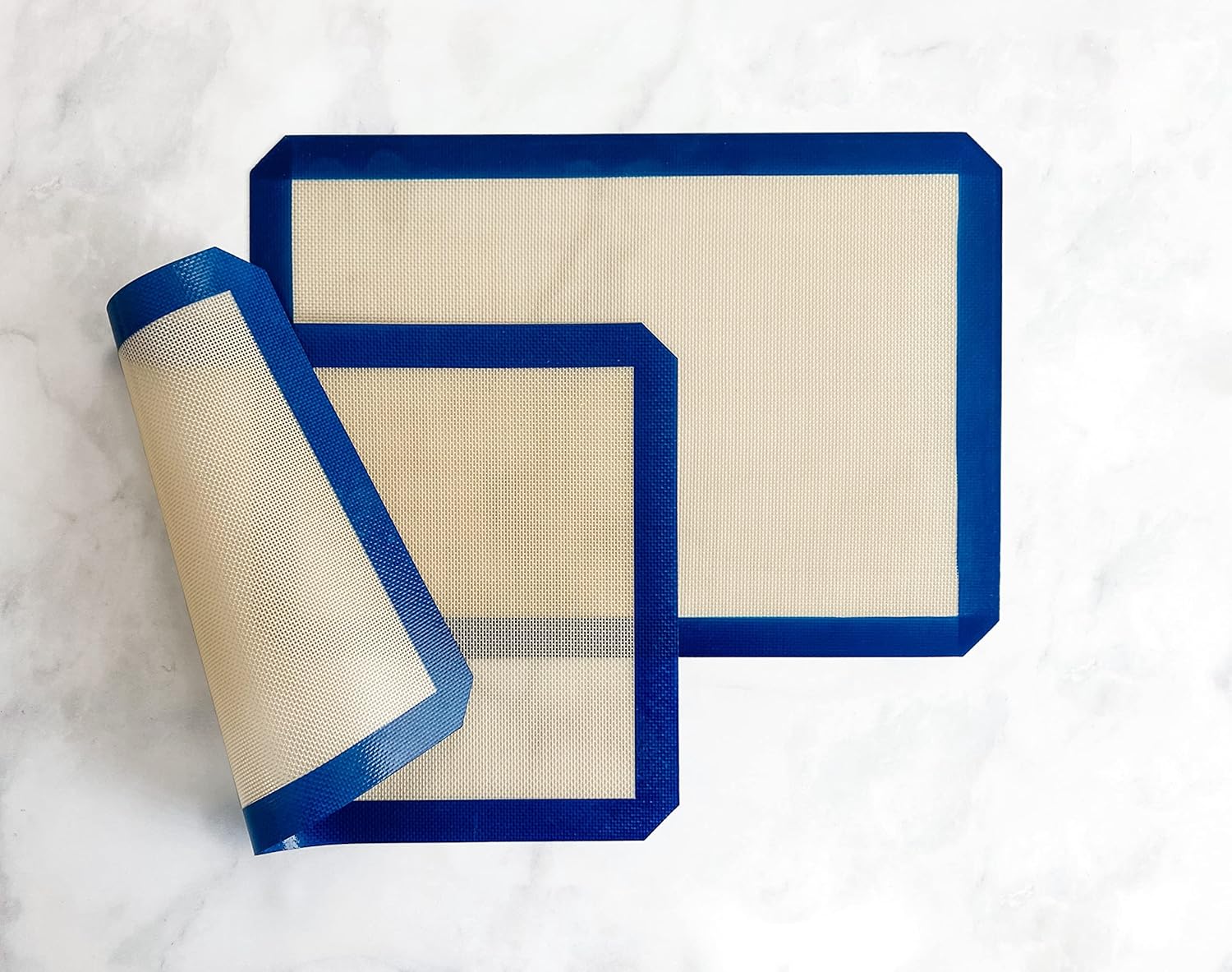 USA Pan Nonstick Silicone Baking Mat Set - Perfect for Half Sheet Pans | Set of 2