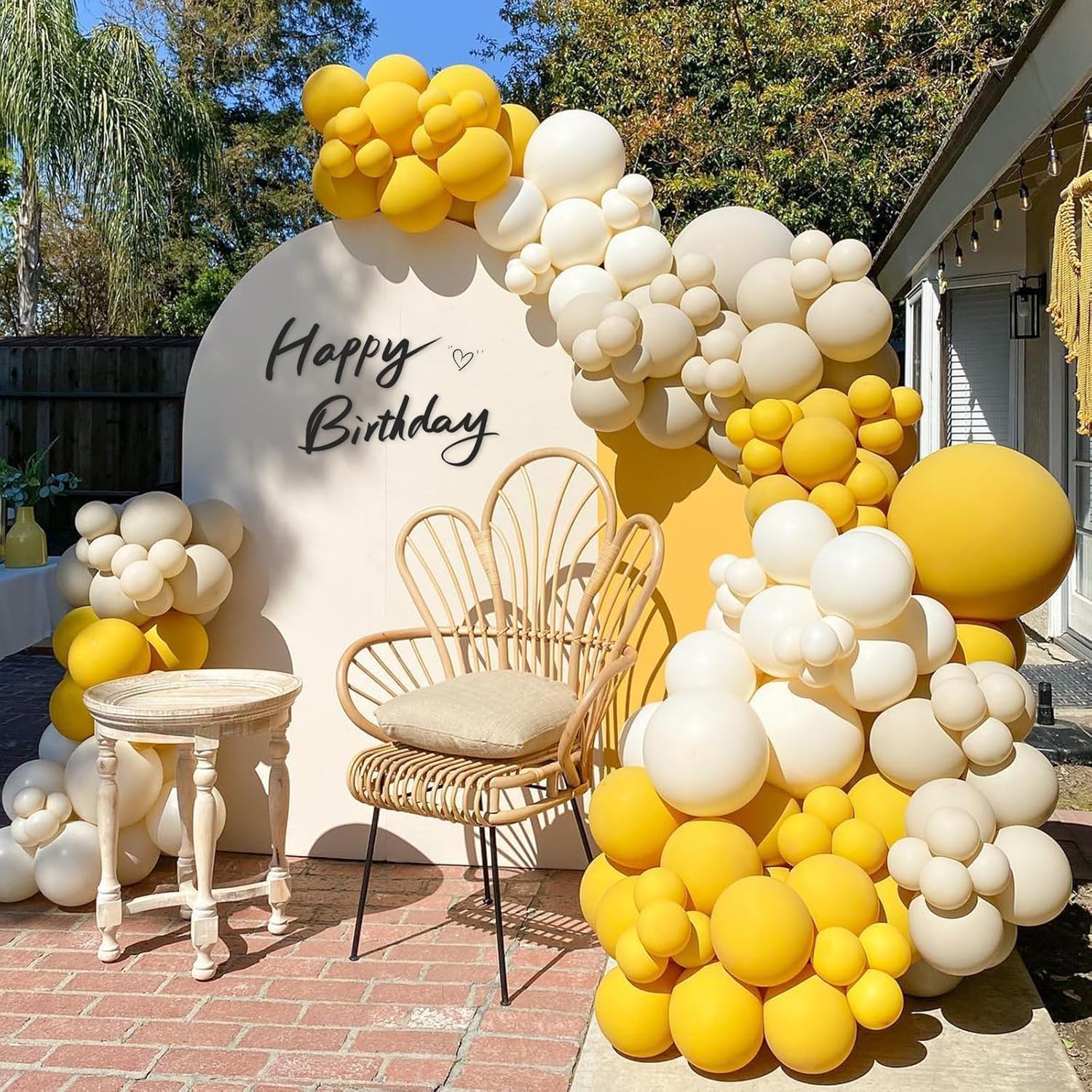 Mustard Yellow Balloons - 12-Inch Latex Party Balloons | 50-Pack for Thanksgiving & Baby Showers