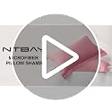 Standard Pillow Shams Set of 2, Brushed Microfiber with 1-Inch Flange