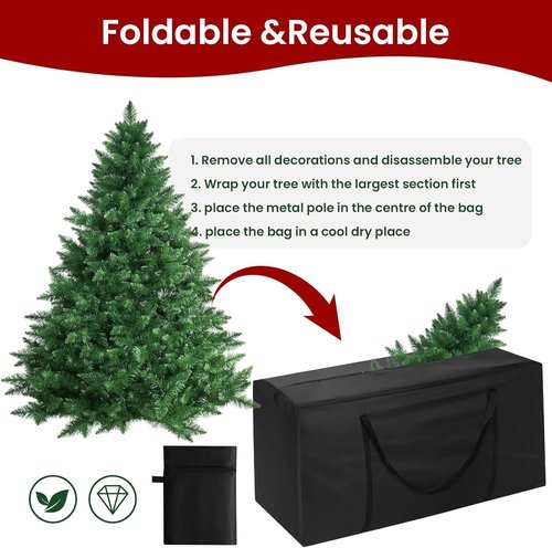 Extra Large Waterproof Patio Cushion Storage Bags by [Brand Name] - 177 Gallon Capacity with Handles & Dual Zippers | Fits 12 Ft Trees & Holiday Decor, 68" x 30" x 20"