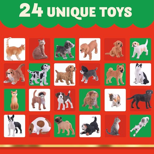 JOYIN Christmas Advent Calendar 2025 - 24-Day Countdown for Kids & Pets | Perfect Holiday Gift