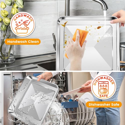 GWBSXM 12" × 12" Baking Pan for Breville BOV800XL BOV810BSS BOV845BSS BOV900BSS Smart Oven, Compatible with Ninja SP100 SP101 SP1001C SP201 Air Fry Oven