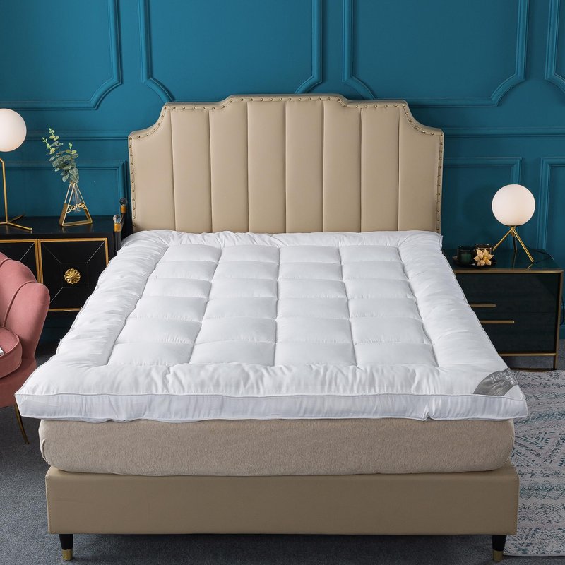 Naluka Pillow Top Mattress Topper Full Down Alternative Cooling Mattress Pad 2inch Thick Pillowtop Mattress Cover