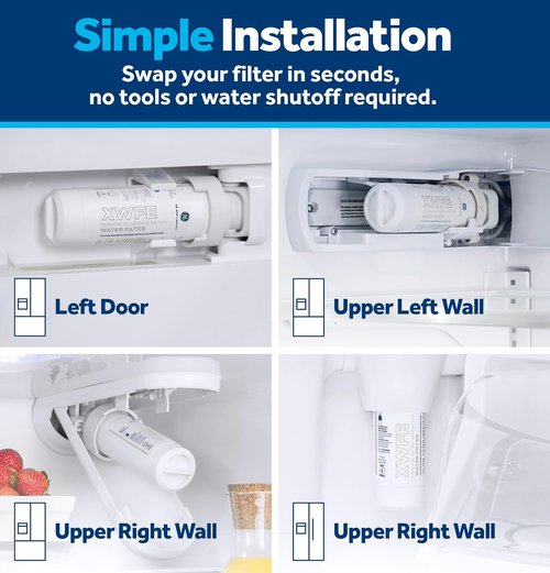 GE XWFE Water Filter - Genuine Replacement for Lead & Impurity Reduction | 1-Pack, Certified Quality
