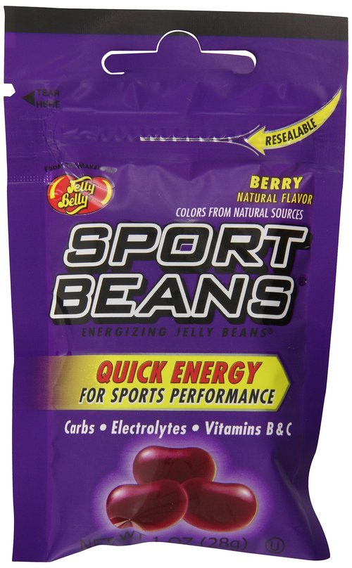 Jelly Belly Sport Beans, Berry Energizing Jelly Beans, 1-Ounce Bags (Pack of 24)