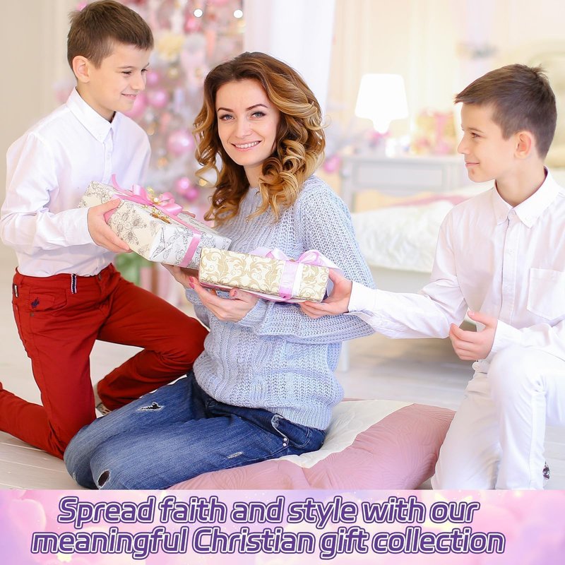 11Pcs Purple Christian Gifts for Women Faith Spiritual Inspirational Religious Catholic Gift for Women Mom Wife Friend Sister Birthday Holiday Christmas Gifts Includes Tumbler Tote Bag Socks Scarf Set
