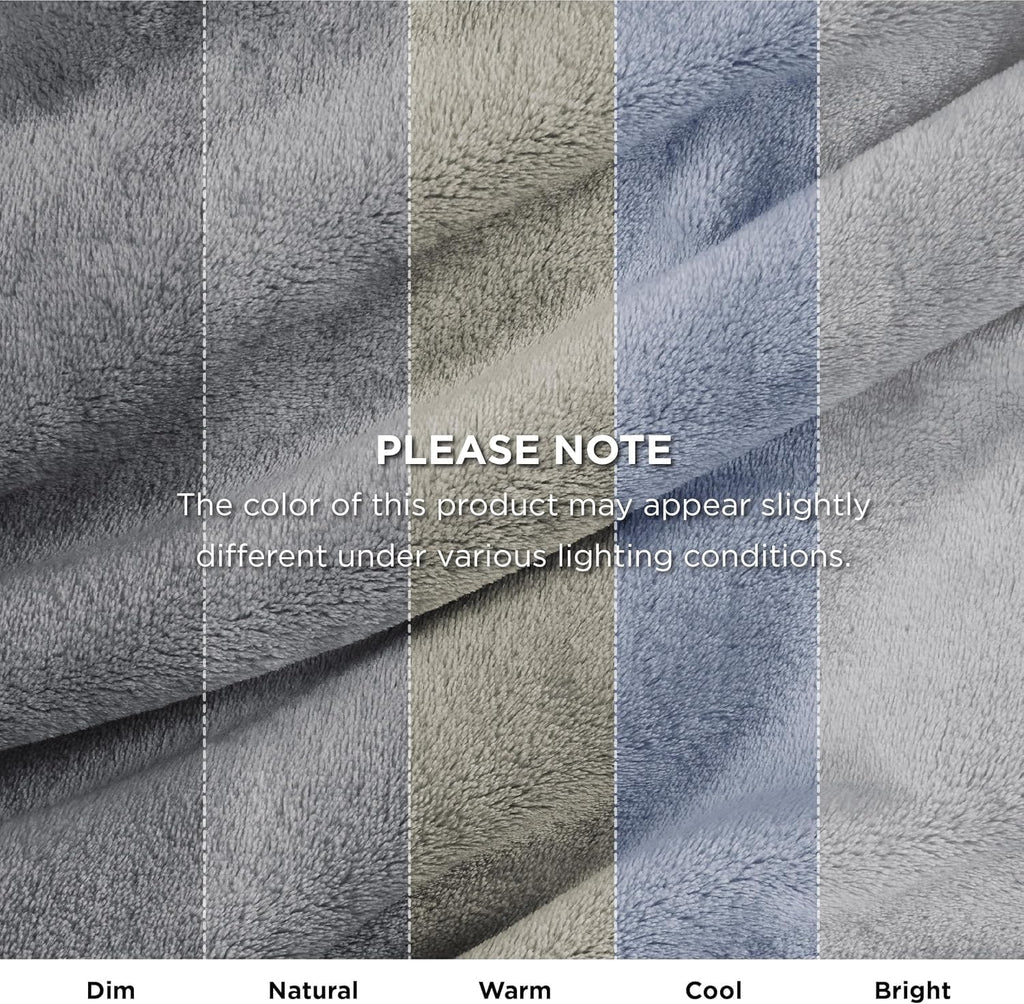 Skiennix Fleece King Size Blanket - Soft, Lightweight Plush in Light Blue | Cozy Microfiber Throw (39.4" × 59.1")