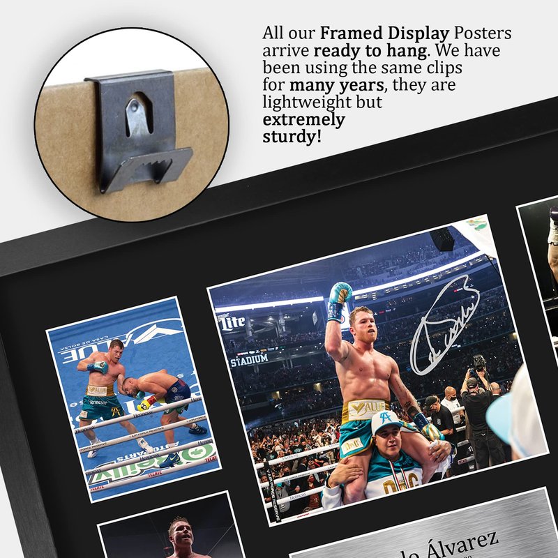 HWC Trading Canelo Alvarez Boxing 16 x 12 inch (A3) Printed Gifts Signed Autograph Picture for Boxer Memorabilia Fans - 16" x 12" Framed