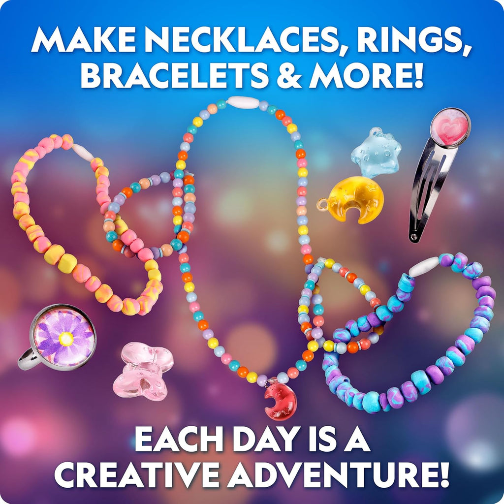 National Geographic 2026 Jewelry Making Advent Calendar - Create 24+ Unique Jewelry Pieces | Holiday Craft Kit for Kids
