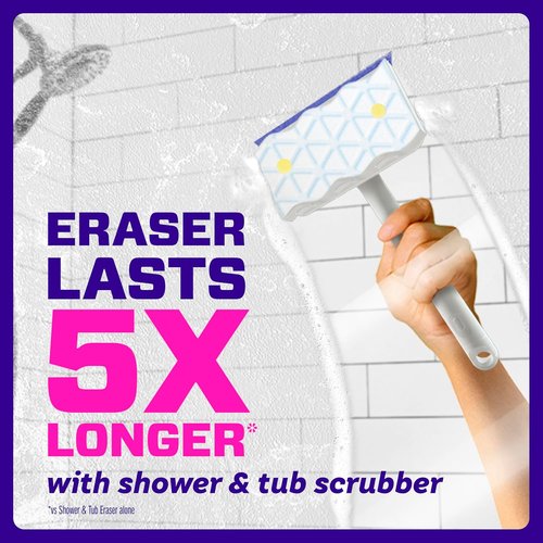 Mr. Clean Magic Eraser Sponge - Powerful Soap Scum Remover for Bathroom & Shower - 8 Count