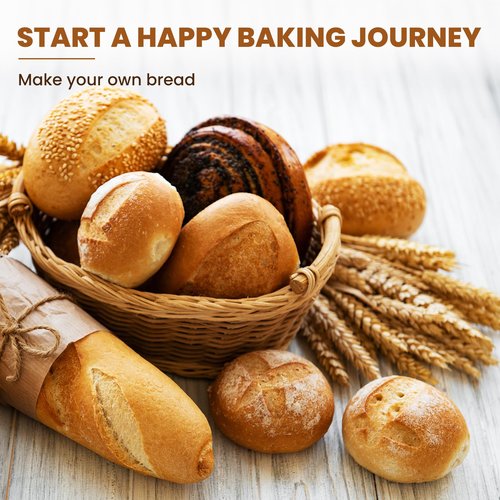 6 Inch Oval Banneton Bread Proofing Basket Set of 6, Kikcoin Mini Sourdough Bread Baking Supplies, Small Banneton Basket Proofing Baskets for Sourdough Bread Baking