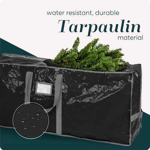 Handy Laundry Christmas Tree Storage Bag - Heavy Duty Waterproof for 7.5 Ft Trees | Dual Zipper & Reinforced Handles