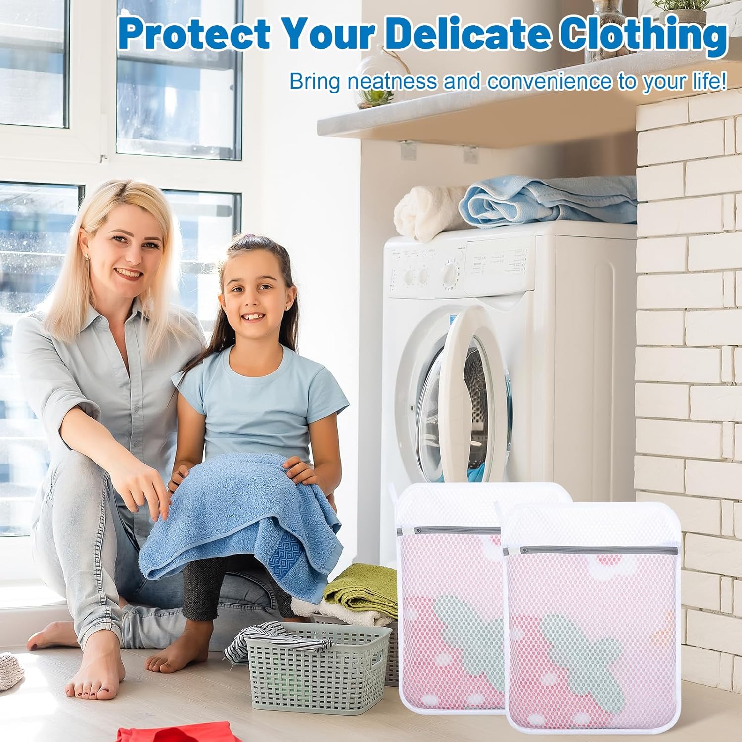 Regine Switzerland 6-Pack Honeycomb Mesh Laundry Bags - 12x16 Inch Delicate Wash Bags with Sturdy Zippers