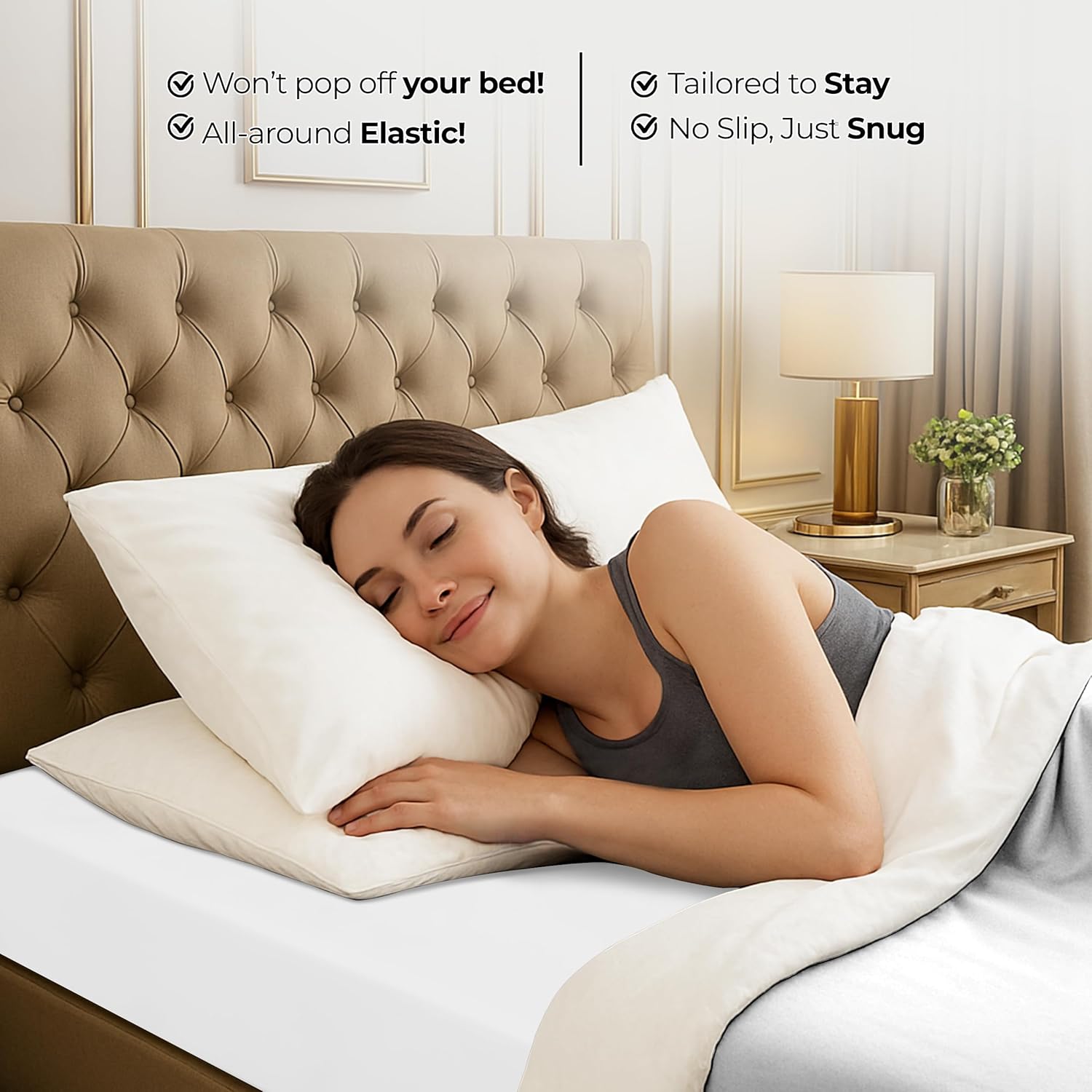 Utopia Bedding Cal King Fitted Sheet - Deep Pocket Soft Microfiber - Shrinkage & Fade Resistant | Easy Care - White