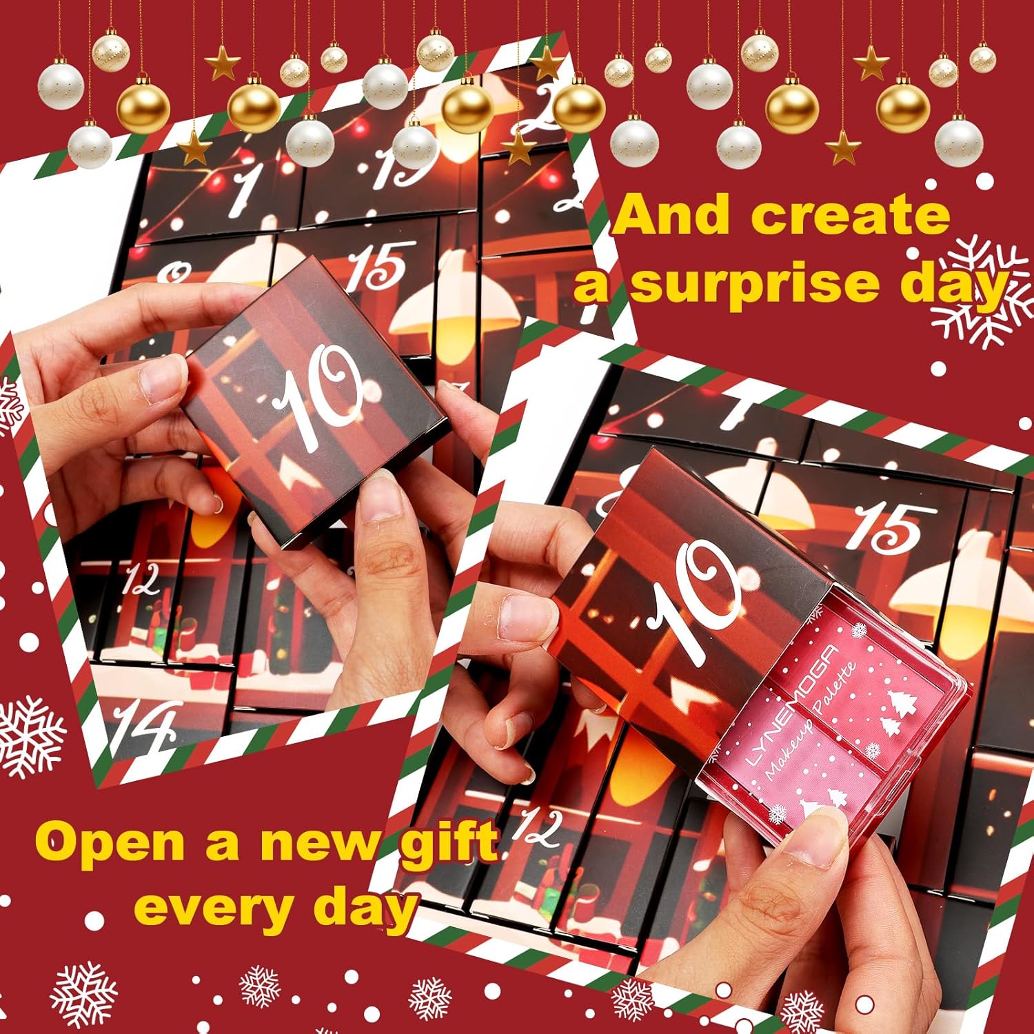 Skiennix Makeup Advent Calendar 2025 - 24 Days of Beauty Surprises for Women & Teens | Holiday Gift Set