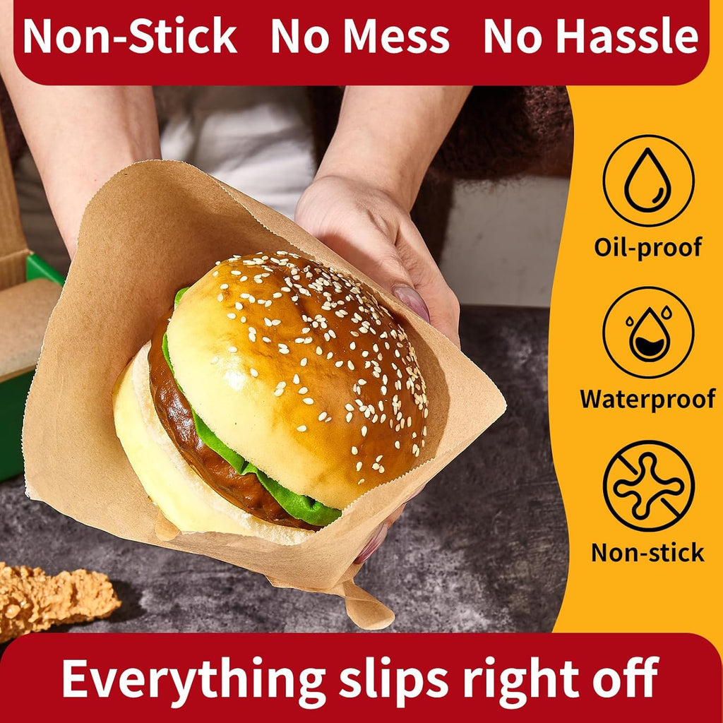 Unbleached Parchment Paper Roll - 15" x 210' Non-Stick Baking Paper | Heat Resistant & Food Grade Brown for Cooking and Grilling