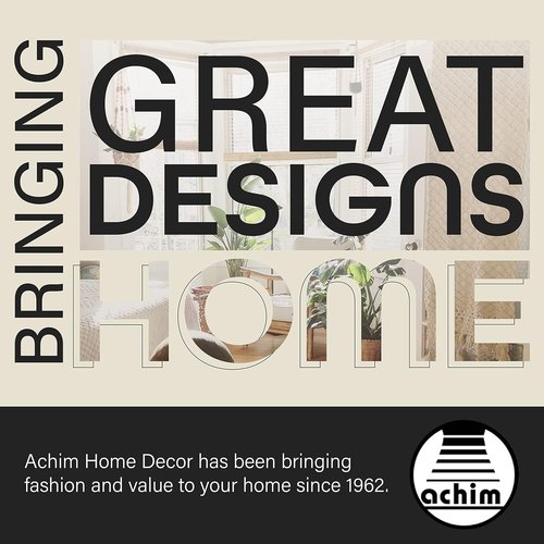 Achim Home Decor Cordless Mini Blinds - Room Darkening, 27" W x 64" L, 1" Slat - Pearl White