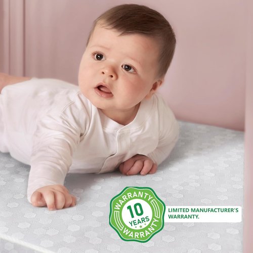 Dream On Me Honeycomb Baby Crib Mattress - Orthopedic Firm Fiber Core, Waterproof, 5” Thick, Greenguard Gold Certified