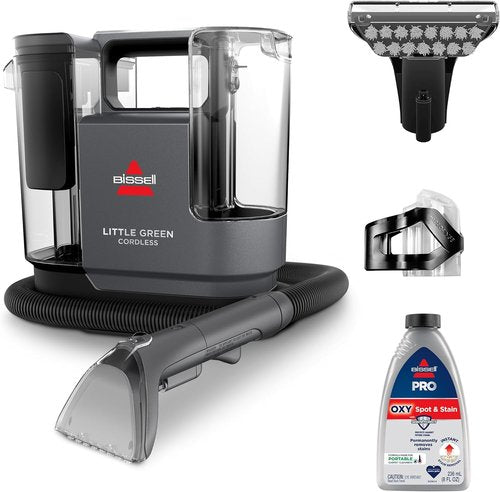 BISSELL Little Green Portable Deep Cleaner - Cordless with 25V Lithium-Ion Battery & Boost Technology