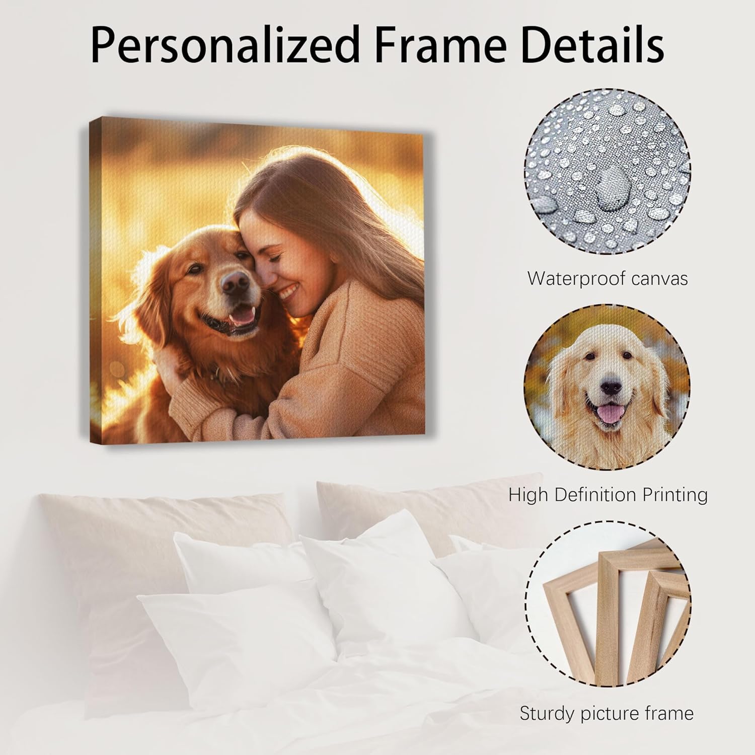SPECPIX Custom Canvas Prints - Personalized Wall Art for Family, Pets & More | 12x12 Size