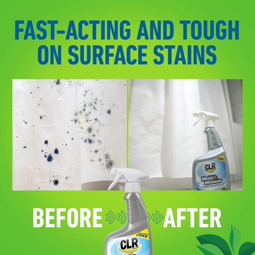CLR Brands Mold and Mildew Stain Remover - Multi-Surface Cleaner Spray | 32 oz. Bottle, Pack of 2
