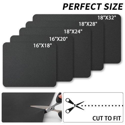 HotLive Dish Drying Mat for Kitchen Counter, Heat Resistant Drainer Mats with Non-slip Rubber Backed, Hide Stain Kitchen Super Absorbent Draining Mat, Easy to Clean Dish Rack Pad, Black 18"x28"