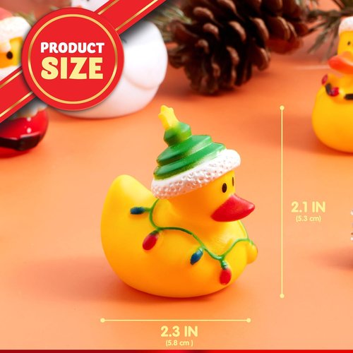 JOYIN Christmas Advent Calendar - 24 Days Countdown with Fun Rubber Duck Bath Toys for Kids