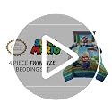 Super Mario Kids Twin Bedding Set 4 Piece Reversible Comforter & Sheets by Franco - Official Licensed