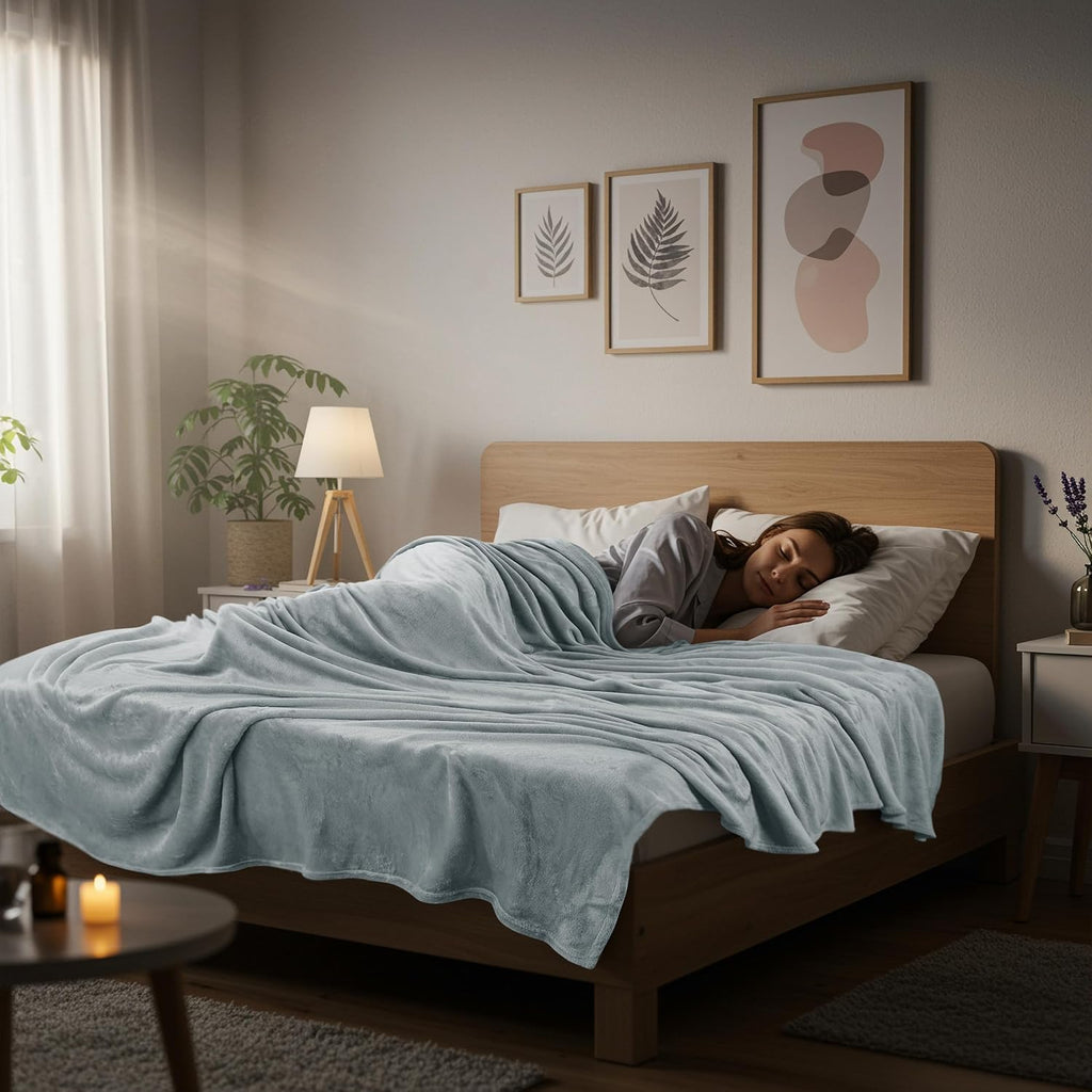 Utopia Bedding Fleece Blanket - Full Size Luxury Soft Microfiber in Ash Grey (90x84 Inch)