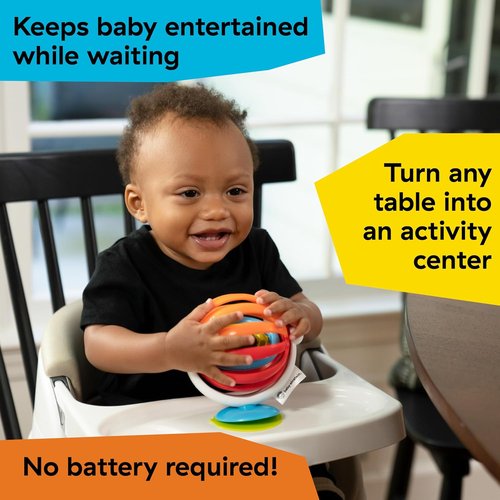 Baby Einstein Sticky Spinner Activity Toy - BPA-Free High Chair Toy for Ages 3 Months+